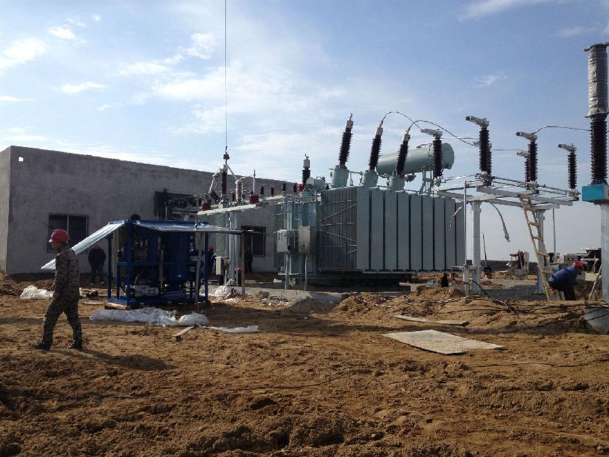 孫家坪設備調試現場 甘肅隴西孫家坪330KV變電站設備調試現場